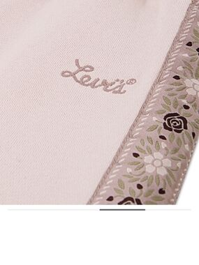 Levi's Girls' Pink Floral Trim Casual Bottoms